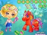 Jouer à Rainbow pony dressup