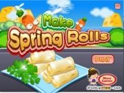 Jouer à Make spring rolls