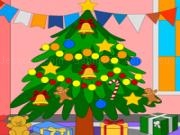 Jouer à Cartoon xmas tree - coloring page