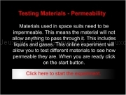 Jouer à Permeabilty material test