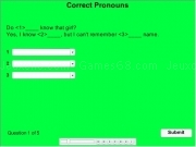 Jouer à Pronouns choice