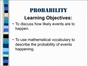 Jouer à Probability lesson1