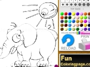 Jouer à Elephant coloring